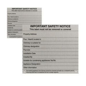 Chimney Notice Plate