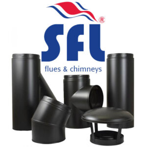5" (125mm) SFL Sflue Twin Wall Flue Pipe - Black