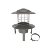 Pot Hanging Cowl 3" - Stainless - Screw-Fix