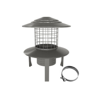 Pot Hanging Cowl 3" - Stainless - Screw-Fix