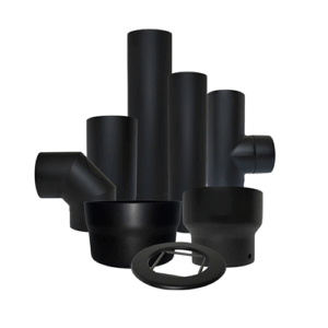 4" (100mm) Gloss Black