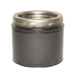 Twin Wall 120mm Pipe Inc Locking Band  - 6" (150mm) - Sflue Black