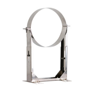 Adjustable Wall Bracket Support 130-210mm For Twin Wall Flue Pipe - 5" (125mm)