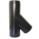 Tee 135° Inc Locking Band  - 6" (150mm) - Sflue Black