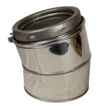 Elbow 15° Inc Locking Band Sflue - 6" (150mm)