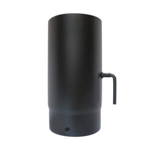 250mm Pipe With Damper 5" (125mm) - Matt Black