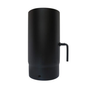 250mm Pipe With Damper 5" (125mm) - Gloss Black