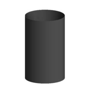 250mm Starter Pipe 6" (150mm) - Matt Black