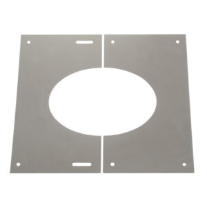 Finishing Plate 30-45° For Twin Wall Flue Pipe - 5" (125mm)