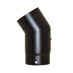 33° Elbow With Door 5" (125mm) - Matt Black