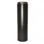 Twin Wall 350-530mm Adjustable Length  - 6" (150mm) - Sflue Black