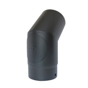 45° Elbow With Door 5" (125mm) - Matt Black