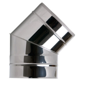 Elbow 45° Twin Wall Insulated Flue Pipe - 5" (125mm)