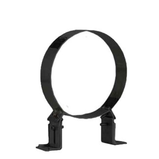 Adjustable Wall Bracket Support 50-80mm For Twin Wall Flue Pipe - 6" (150mm) - Black