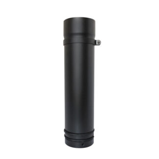 500mm 1 Part Adjustable Pipe 7" (175mm) - Matt Black