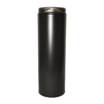 Twin Wall 500mm Pipe Inc Locking Band  - 6" (150mm) - Sflue Black