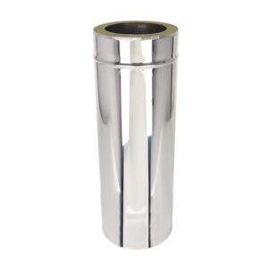 Straight Length 500mm Twin Wall Insulated Flue Pipe - 5" (125mm)