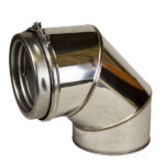 Elbow 90° Inc Locking Band Sflue - 6" (150mm)