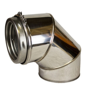 Elbow 90° Inc Locking Band Sflue - 6" (150mm)