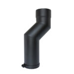 Adjustable Offset Pipe 6" (150mm) - Matt Black