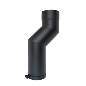 Adjustable Offset Pipe 5" (125mm) - Matt Black