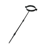 Adjustable Wall Bracket 6" (150mm) - Gloss Black