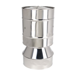 Anti-Wind Cowl For Twin Wall Insulated Flue Pipe - 5" (125mm)