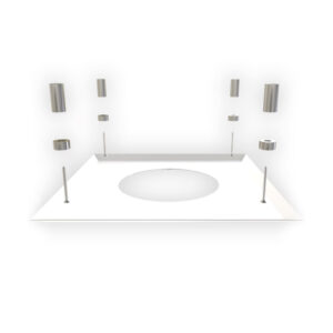 KW Pro Fire Stop Cover Plate White - 6" (150mm)