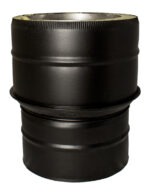 Twin Wall To Twin Wall Increaser - 7" (175mm) - 8" (200mm)  -Black
