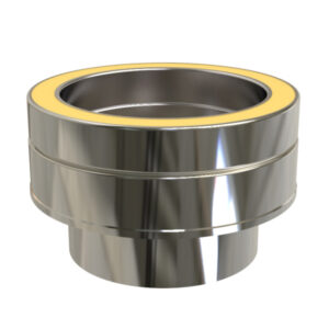 KW Pro Flat Adapter From Single Wall To Twin Wall - 8" (200mm)