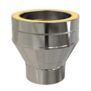KW Pro Adapter From Single Wall To Twin Wall  - 4" (100mm)