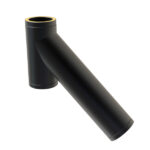 KW Pro 135° Long Tee - 6" (150mm) - Black