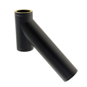KW Pro 135° Long Tee - 6" (150mm) - Black