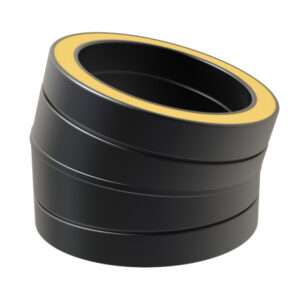 KW Pro Bend 15°  - 4" (100mm) -  Black