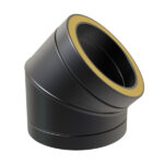 KW Pro 45° Elbow - 8" (200mm) - Black
