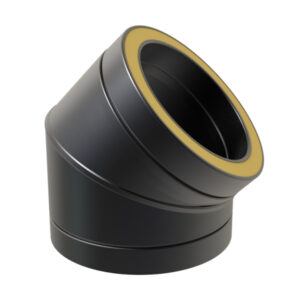 KW Pro 45° Elbow - 8" (200mm) - Black