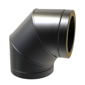 KW Pro 90° Elbow  - 4" (100mm) -  Black