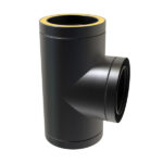 KW Pro 90° Tee - 3" (80mm) -  Black