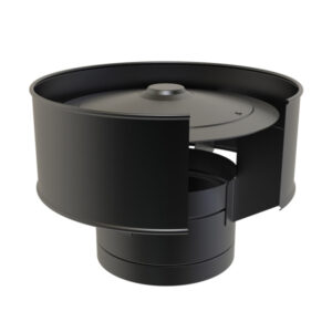 KW Pro Anti-Wind Cowl - 3" (80mm) -  Black