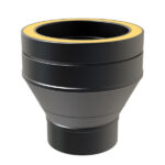 KW Pro Increasing Adapter From Single Wall 5"-6" - Black