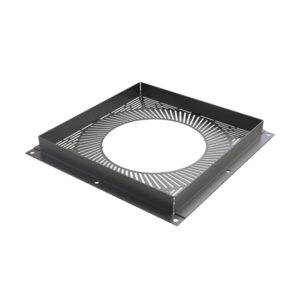 KW Pro Ventilated Fire Stop Plate - 8" (200mm) - Black
