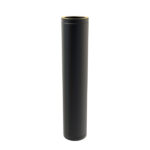KW Pro Twin Wall Flue Pipe 1000mm - 4" (100mm) -  Black