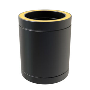 KW Pro Twin Wall Flue Pipe 250mm - 4" (100mm) -  Black