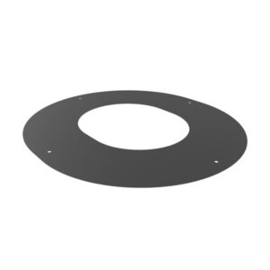 KW Pro 45° Round Finishing Plate - 3" (80mm) -  Black