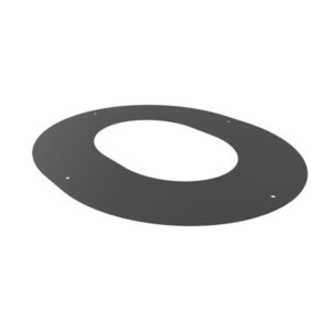 KW Pro 90° Round Finishing Plate - 3" (80mm) -  Black