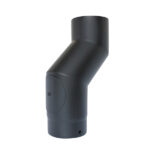 Offset Pipe With Door 6" (150mm) - Matt Black
