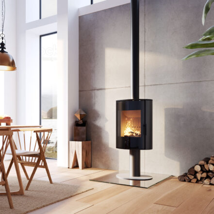 ACR Osprey eVe - 5kw Defra Wood Burning Stove On Pedestal