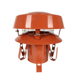 Pot Hanger Anti Downdraught with rain cap mesh (Terracotta) - 6"