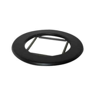 Rosette Collar 4" (100mm) - Gloss Black