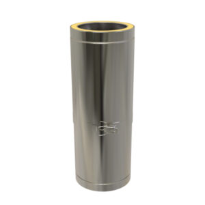 KW Pro 350mm-500mm  Adjustable Length Twin Wall Flue Pipe - 5" (125mm)
